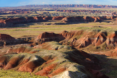 Paysages de la forêt pétrifiée dans l'état de l'Arizona. Photographies par Amar Guillen.