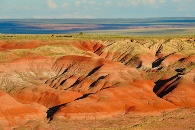 Paysages de la forêt pétrifiée dans l'état de l'Arizona. Photographies par Amar Guillen.