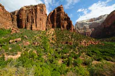 Paysages du Canyon de Zion dans l'Utah aux Etats-Unis. Photographies par Amar Guillen.