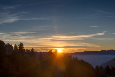 Photographies des paysages des Smoky Mountains dans le Tennessee aux Etats-Unis