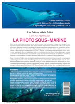 Le livre Les Secrets de la Photo Sous-Marine. Photographies et textes par Isabelle et Amar Guillen.