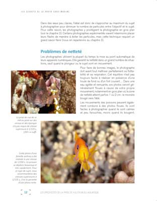 Le livre Les Secrets de la Photo Sous-Marine. Photographies et textes par Isabelle et Amar Guillen.