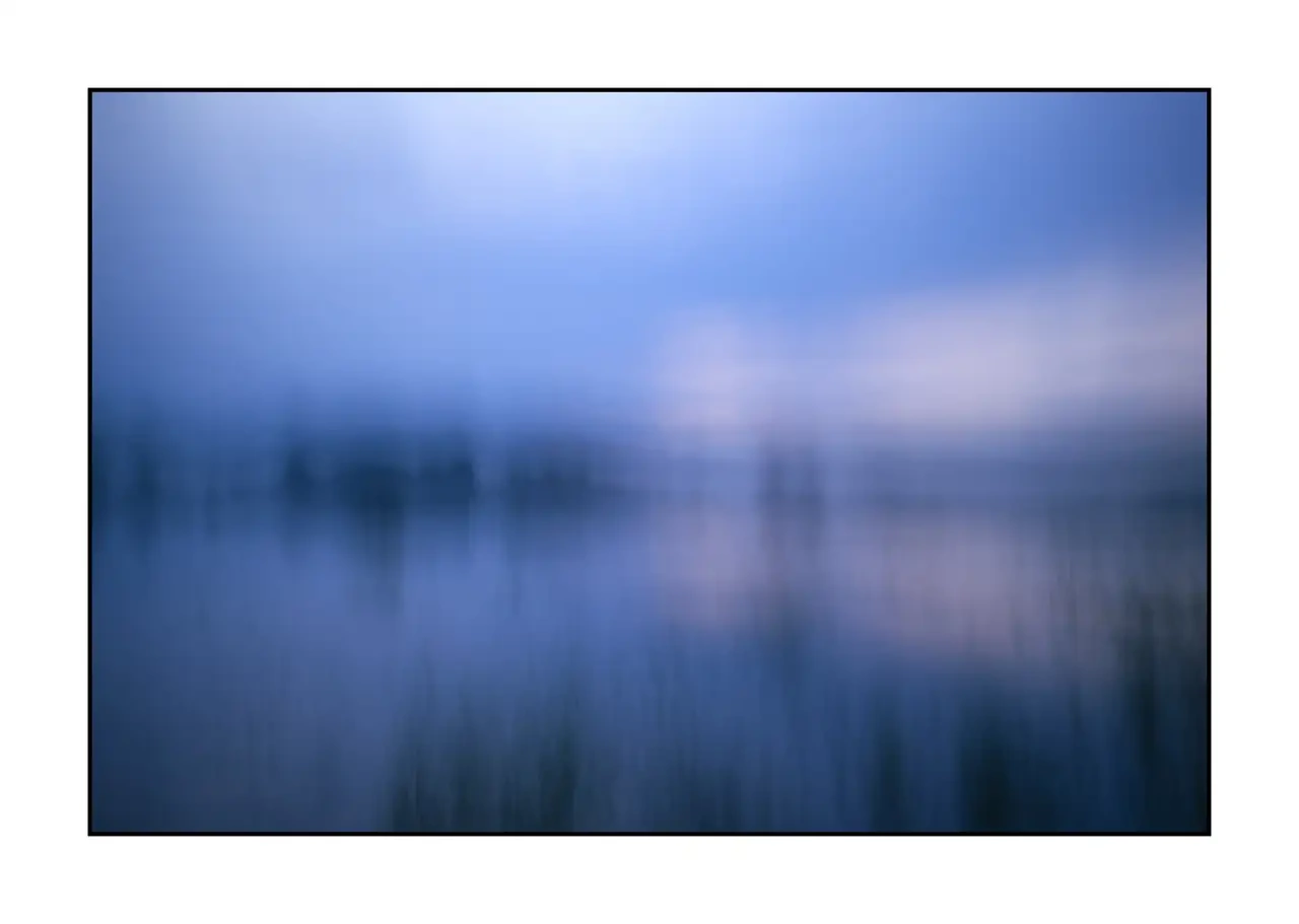 Impression of the Dombes I - Artistic and Creative Interpretation of a Landscape of the Dombes, France impression/009-impressions-de-la-dombes/en/01-landscape-pond-dombes-ICM-2206-32I