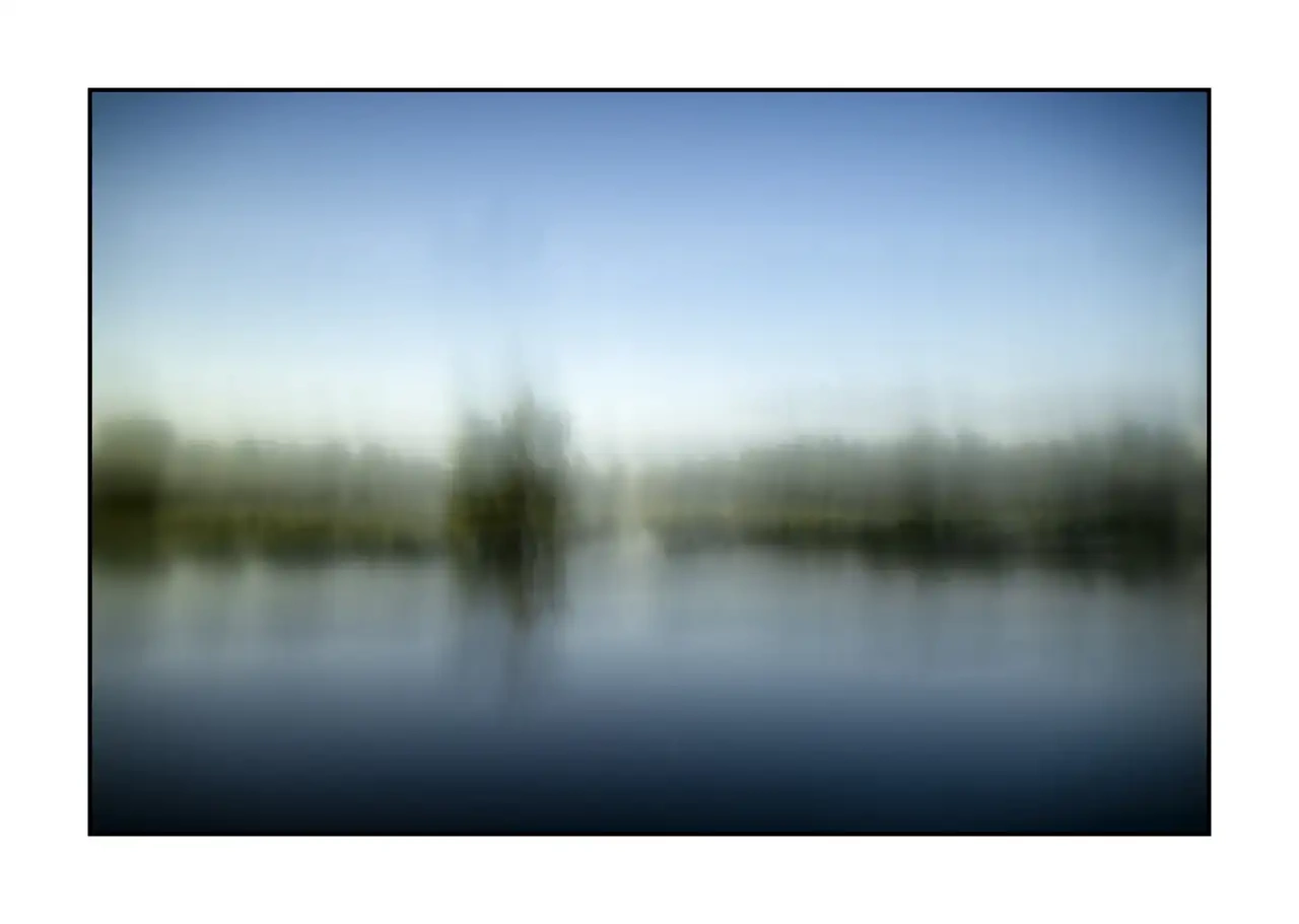 Impression of the Dombes III - Artistic and Creative Interpretation of a Landscape of the Dombes, France impression/009-impressions-de-la-dombes/en/03-landscape-pond-dombes-ICM-2208-32I