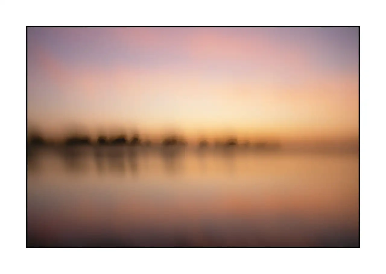 Impression of the Dombes XI - Artistic and Creative Interpretation of a Landscape of the Dombes, France impression/009-impressions-de-la-dombes/en/11-landscape-pond-dombes-ICM-2216-32I