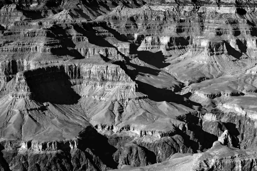 Grand Canyon in Arizona in United States in black and white Grand Canyon in Arizona in United States in black and white