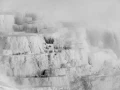 Snowy landscape of yellowstone in winter. Snowy landscape of yellowstone in winter.