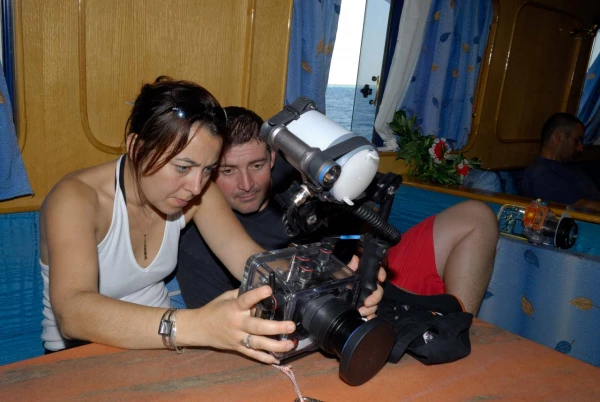 Ambiance des stages photo sous-marine avec Amar Guillen, Photogr Ambiance des stages photo sous-marine avec Amar Guillen, Photogr