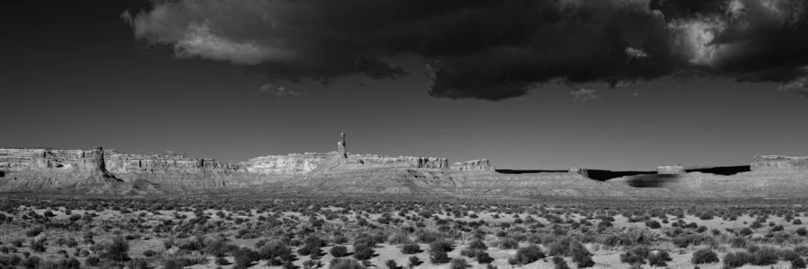 Landscape of Valley of the Gods in Utah in black and white. Landscape of Valley of the Gods in Utah in black and white.