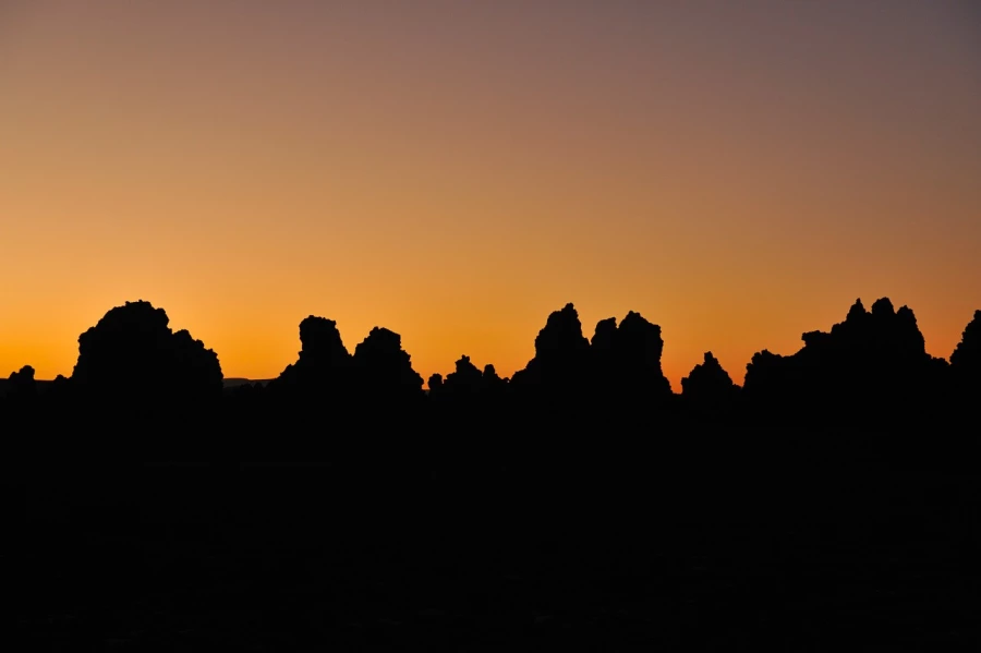 Paysage de Lac Abbé à Djibouti. Paysage de Lac Abbé à Djibouti.