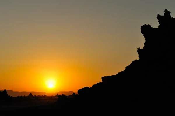 Paysage de Lac Abbé à Djibouti. Paysage de Lac Abbé à Djibouti.