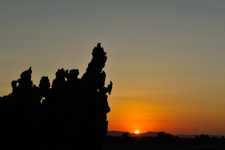 Paysage de Lac Abbé à Djibouti. Paysage de Lac Abbé à Djibouti.