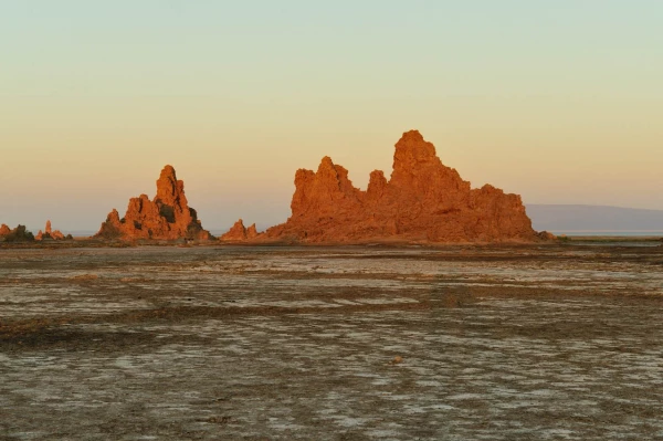 Paysage de Lac Abbé à Djibouti. Paysage de Lac Abbé à Djibouti.