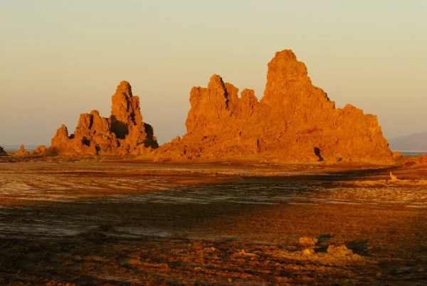 Paysage de Lac Abbé à Djibouti. Paysage de Lac Abbé à Djibouti.