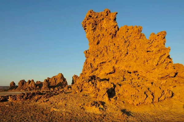 Paysage de Lac Abbé à Djibouti. Paysage de Lac Abbé à Djibouti.