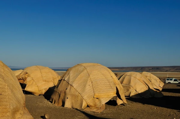 Paysage de Lac Abbé à Djibouti. Paysage de Lac Abbé à Djibouti.
