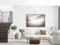 Example of a fine art print hanging on a wall and created by Ama Example of a fine art print hanging on a wall and created by Ama