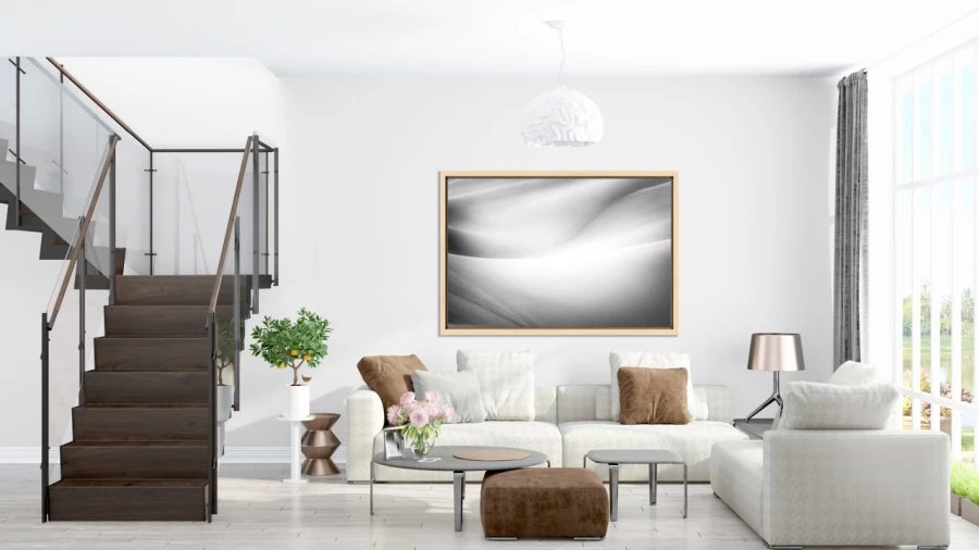 Example of a fine art print hanging on a wall and created by Ama Example of a fine art print hanging on a wall and created by Ama