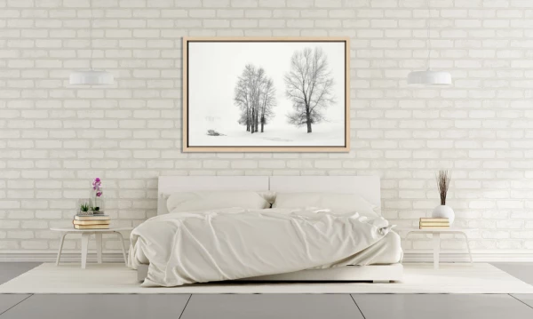 Example of a fine art print hanging on a wall and created by Ama Example of a fine art print hanging on a wall and created by Ama
