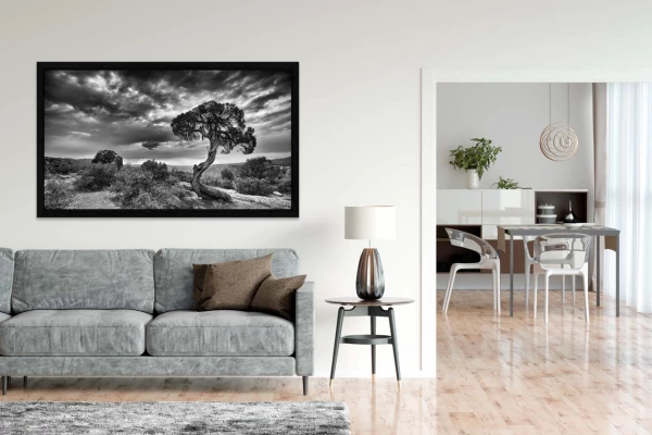 Example of a fine art print hanging on a wall and created by Ama Example of a fine art print hanging on a wall and created by Ama
