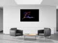 Example of a fine art print hanging on a wall and created by Ama Example of a fine art print hanging on a wall and created by Ama