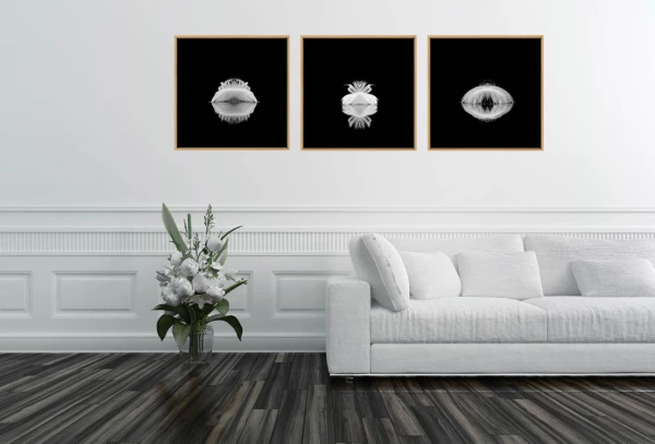 Example of a fine art print hanging on a wall and created by Ama Example of a fine art print hanging on a wall and created by Ama