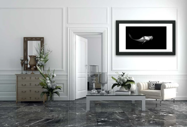 Example of a fine art print hanging on a wall and created by Ama Example of a fine art print hanging on a wall and created by Ama