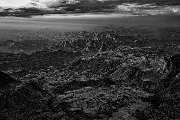 To Give Meaning to your Photos, Define the Message You Want to Convey Landscape of the Simien Mountains in Ethiopia in black and white.