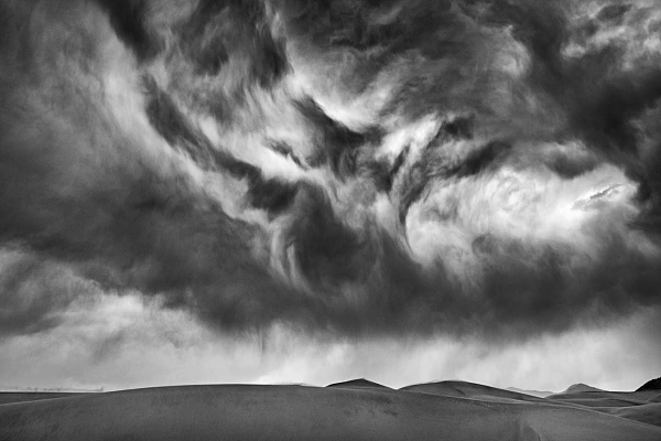 4 Tips for Developing Your Own Unique Photographic Intelligence Landscape in black and white of Great Sand Dunes in Colorado in United States.