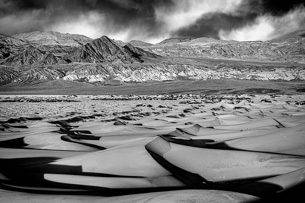 To Improve Your Photos Use Emotions Landscape in black and white of the Sand Dunes in Death Valley. Photograph by Amar Guillen, photographer artist.